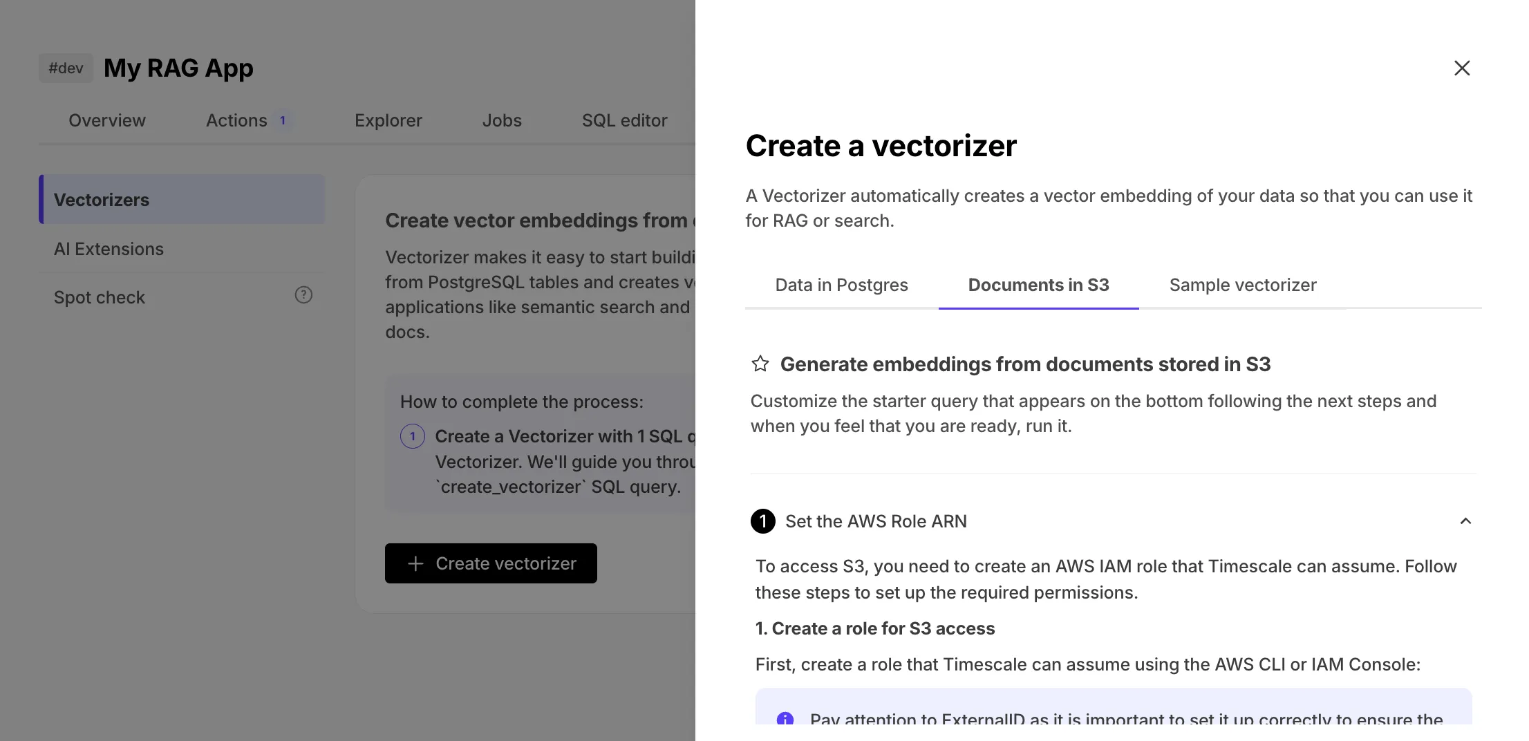 create a vectorizer